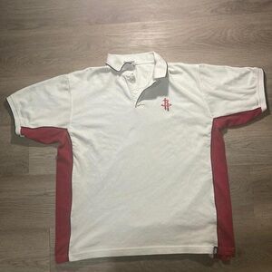 Antigua Sport White Polo with Red Details